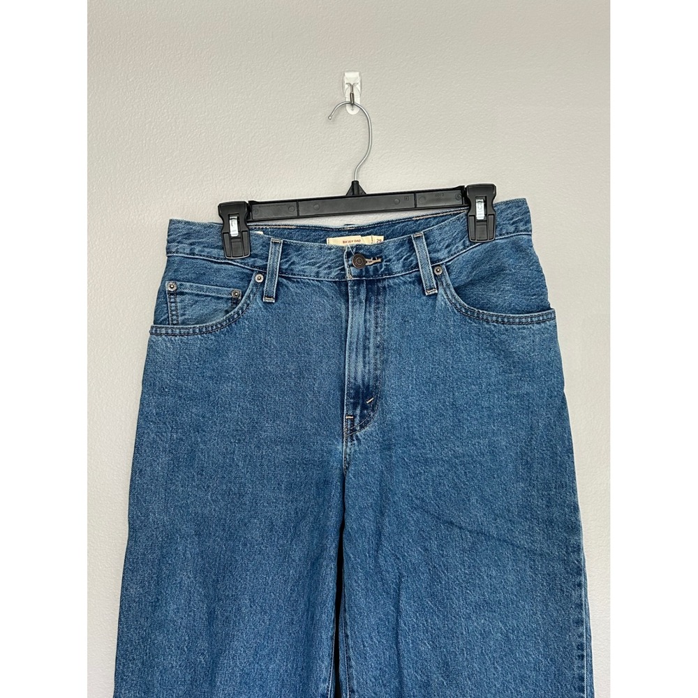 Levi's Premium Baggy Dad Jeans 29 High Rise Wide Leg Blue Denim Relaxed 90's - Picture 4 of 8